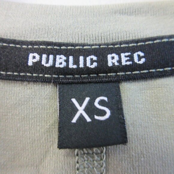 Public Rec Go To Tank Dress XS Green Open Back Pima Cotton Golf Athletic 200 - Picture 4 of 10